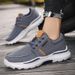 Euro Step Large Size Casual For Men Thick Sole Wide Toe Lace-up Outdoor Sports Canvas Shoes_vogvips.com
