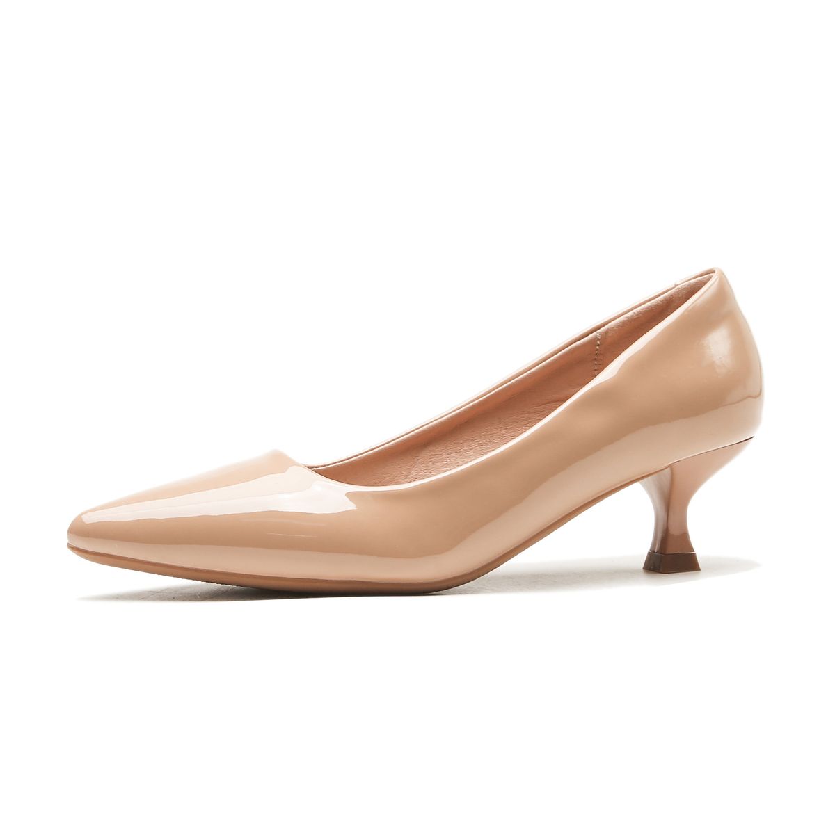 730-3 Pure Desire Nude High Heels For Women 2025 New French Style Elegant Shallow Mouth Stiletto Patent Leather Pointed_vogvips.com