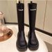 Autumn New 2024 Women's Fashion Versatile Stylish Slimming Chunky Heel Over-the-Knee Riding Trendy Long Boots_vogvips.com