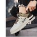 Men's Casual Sneakers With Waterproof & Slip-Resistant Sole, Breathable Round-Toe Shoes For Work And Daily Wear Labor Protection Trendy Shoes_vogvips.com