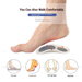 Orthotic Arch Support Insoles – Corrective Half Inserts For Flat Feet, Bow Legs & Knock Knees | Nano High-Polymer Medical-Grade (White, Sizes 30-46)_vogvips.com