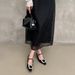 Cameido Rhinestone Square Buckle Mary Jane Shoes For Women With Inner Height In Spring_vogvips.com