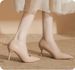 French Pointed Patent Leather Low-heeled Slip-on Shoes, Versatile And Comfortable For Daily Work And Office Wear, Professional High-heeled Shoes_vogvips.com