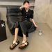 Women's Flat Sandals Roman Style With Fashion Women 2024 New Cross Strap Clip Summer Skirt Wear Beach Sandals_vogvips.com