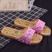 Factory Direct Sale Summer Massage Clogs One-Line Carved Couple Non-Slip Home Paint-Free Flat Sandals_vogvips.com