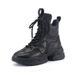 Genuine Leather Thick-Soled High-Top Shoes For Women Winter Fleece-Lined Height-Increasing Martin Internet Celebrity_vogvips.com