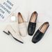 Niche Small Leather Shoes For Women Soft Leather Mid Heel Slip On Work Shoes Single Shoes For Women Spring And Autum_vogvips.com
