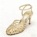 Sexy Gold Hollow Narrow Band High Sandal Women Fashion Ankle Strap Buckle Thin Heel Designer Elegant Dinner Dress Shoe_vogvips.com