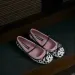 French Flat Bottomed Rotundity Toe Ballet Fashionable One Piece Belt Mary Jane Shoes Versatile For Women 260325_vogvips.com