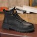 European Warm Series Martin Autumn Winter 2025 New Fleece-Lined Mid-Cut Men's Work Boots AAAA_vogvips.com