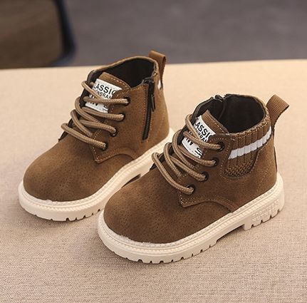 Children's Shoes, Children's Martin Boots, New Warm And Thickened Boys' Leather Boots, Short Girls' Snow Boots_vogvips.com