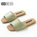 Women’s Shoes Spring And Summer Open Toe Sandals For Women Style New Style Printed Home Cowhide Sole Slippers_vogvips.com