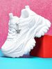 Lightweight 7cm Height-Increasing Fashion Casual With Silver Butterfly Decoration And Chain Accessory, High Platform_vogvips.com