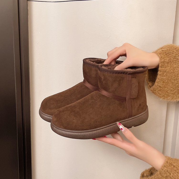 Women's Shoes New Winter Big Toe Snow Boots, Fleece Lined, Thick, Thick Soled, Non Slip, Warm Short Boots For Northeast China_vogvips.com