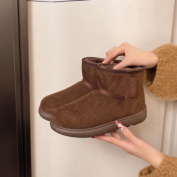 Women's Shoes New Winter Big Toe Snow Boots, Fleece Lined, Thick, Thick Soled, Non Slip, Warm Short Boots For Northeast China_vogvips.com