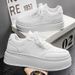 Men's Shoes Breathable Little White Shoes Men's Platform Sneakers Casual Black Board Shoes_vogvips.com
