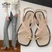 Roman-style Women's 2026 Summer New Model, Outdoor Wear, Non-slip, Trendy Hollow-out Flat PVC Thong Sandals For Women_vogvips.com