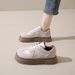 Stomp Feeling Flat Casual Leather Surface Waterproof Non-slip Forrest Gump Long Stand Not Tired Work Women's_vogvips.com
