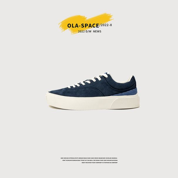 Guque niche design women's suede couple skateboard shoes, trendy versatile low top sports and leisure shoes for women_vogvips.com