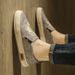 Slip-On Canvas Men's Summer Breathable Thin Casual Cloth Ice Silk Lazy Loafers Bean Shoes_vogvips.com