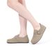 Asgard Suede Mul For Women Fashion All Inclusive Clogs Slippers With Adjustable Buckle Lady Soft Sole Leisure Flat_vogvips.com