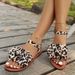 2026 Summer New Bowknot Sandals Women, Soft Sole, Flat, One-Strap Roman Shoes, Fairy Style, Versatile For Outdoor Wear_vogvips.com