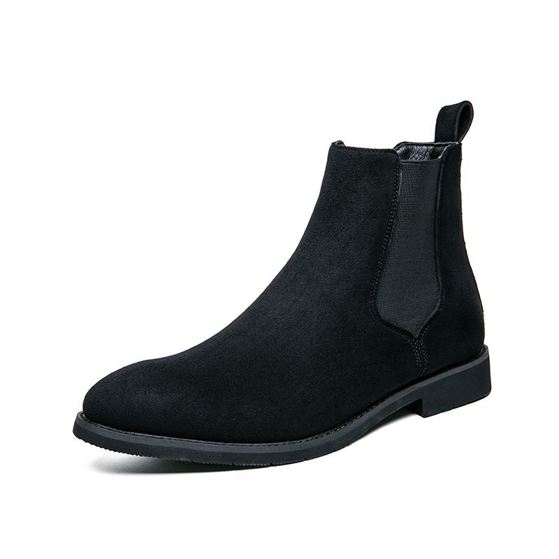 Men's Winter Chelsea Boots High Top Pointed Toe Ankle Boots Fashion Casual Slip-On Martin Boots For Big Size (38-48)_vogvips.com