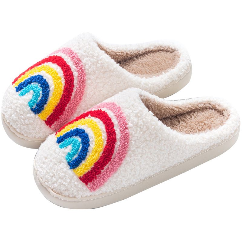Cozy Plush Slippers For Men And Women - Non-Slip Indoor House Shoes With Cute Cartoon Design, Soft Fleece Lining & Warm Thick Sole_vogvips.com
