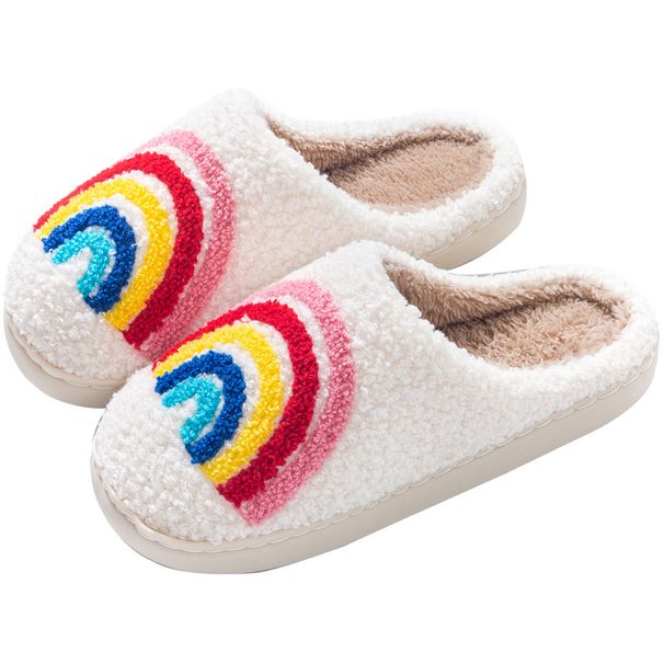 Cozy Plush Slippers For Men And Women - Non-Slip Indoor House Shoes With Cute Cartoon Design, Soft Fleece Lining & Warm Thick Sole_vogvips.com