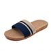 Summer Linen Slippers Non-Slip Breathable Shoes Universal Open-Toe Home Sandals For All Seasons_vogvips.com
