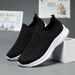 Men's Flyknit Running Autumn Low-top Slip-on Mesh Lightweight Breathable Casual Walking Sports Shoes Factory Direct Sale_vogvips.com