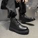 Retro Martin Boots Thick-soled Heightening Outdoor Hiking Tooling Boots High-top Lace-up Round-head Locomotive Boots_vogvips.com
