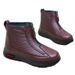 Winter Fleece-Lined Thickened Warm Boots Mothers, Soft Sole Shoes For Middle-Aged And Elderly Women, Cross-Border_vogvips.com