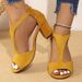 MTX Simple Fashion Back Zipper Bag Fish Mouth For Women Large Size Side Hollow Thin Heel Roman Sandals_vogvips.com