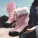 Martin Boots For Women With Plush Outdoor Snow Boots, Waterproof And Anti Slip High Top Cotton Shoes For Women_vogvips.com