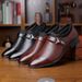 Spring 2024 New Leather Shoes Men's Business Dress Large Size Shoes Fashion Baita Cross-border Casual Men's Shoes Trendy_vogvips.com