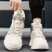 Men's Shoes High Top Sneakers For Men, New Thick Soled Height Enhancing Casual Shoes For Autumn And Winter, Retro And Stylish Dad Shoes For Men_vogvips.com