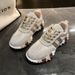 New Women's Fashion Sneakers With Rhinestone Accents – Lightweight, Comfortable & Non-Slip – Available In Sizes 35-43 (Silver/Gold)_vogvips.com