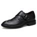 Crocodile Pattern Casual Men's Leather Shoes Platform Shoes Large Size Shoes_vogvips.com