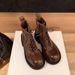 Autumn New Retro Washed Horsehide Lace-up Thick Heel Locomotive Boots Outdoor Short Boots Women's Martin Boots_vogvips.com