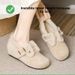 Invisible Height Increase Fleece-Lined Thick-Soled Furry For Outdoor Wear Autumn Winter Warm Cotton Wedge_vogvips.com