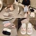 New Fashion Trendy Heart-Shaped Furry For Women, Autumn And Winter Indoor Thickened Warm Floor Cotton Slippers_vogvips.com