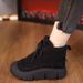 Hot-Selling Martin 2025 Winter New Thick-Soled Snow Boots With Fleece Lining, Warm Low-Cut Shoes, Comfortable Mom Cotton_vogvips.com