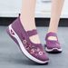 Women's Wide Fit Knit Sneakers - Breathable Mesh Lightweight Slip-On Walking Shoes With Soft Sole For All-Day Comfort_vogvips.com