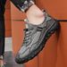 Men 2024 Summer Breathable Mesh Hollow Slip-On Casual Sports Non-Slip Large Size Stitched Sole Men's Shoes_vogvips.com