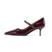 588-8 Comfortable High-heeled Women, 2025 Spring And Autumn New Style, Pointed Toe, Stiletto Heel, Shallow Cut Single_vogvips.com