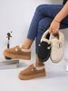 For Women In 25, A New Style Of Round-toed Warm Cotton Shoes For Outerwear_vogvips.com