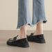 Black Small Leather Shoes Women's Retro New College Style Loafers Soft-soled Single Shoes Women_vogvips.com