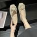 French-style Elegant Women's Flat Shoes, 2026 Spring And Autumn New Model, Square-toed Shallow Fairy Loafers, Soft-soled_vogvips.com
