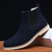 Men Boots Luxury Spring/Winter Elegant Chelsea Boots Men Cow Suede Leather Lovers' Casual Shoes Plus Size 47 Zapatillas Hombregy_vogvips.com